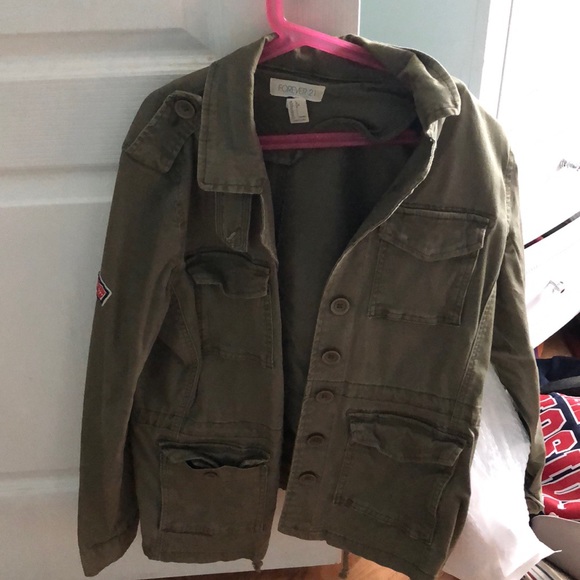 Forever 21 Jackets & Blazers - Army green Forever 21 jacket !
